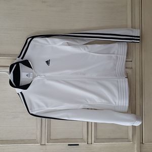 Adidas zip up / white / size small